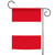 Red and White Peru Outdoor Garden Flag 18" x 12.5"