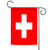 Red and White Switzerland Outdoor Garden Flag 18" x 12.5"