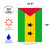 Green Sao Tome and Principe Outdoor Garden Flag 18" x 12.5"