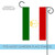 Red and Green Tajikistan Outdoor Garden Flag 18" x 12.5"
