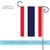 Blue and Red Thailand Outdoor Garden Flag 18" x 12.5"
