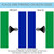 Blue and Green Lesotho Outdoor Garden Flag 18" x 12.5"