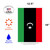 Red and Green Libya Outdoor Garden Flag 18" x 12.5"