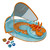 36-Inch Inflatable Blue and Orange Lobster Baby Pool Float with Canopy and Activity Center