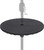 19.75" Black Outdoor Umbrella Table Tray