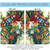 Blue and Red Exotic Tropical Birds Outdoor Garden Flag 18" x 12.5"