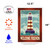 Red and Blue Let There Be Light Outdoor Garden Flag 18" x 12.5"