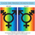 Pride Transgender Symbol Outdoor Garden Flag - 18" x 12.5"