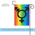 Pride Transgender Symbol Outdoor Garden Flag - 18" x 12.5"