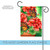 Red Geraniums and Monarch Butterflies Outdoor Garden Flag 18" x 12.5"