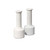 Set of 2 White Marble Taper Candlestick Holders 10"