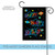 Space Rocket Ships "Happy Happy Birthday" Outdoor Garden Flag 18" x 12.5"