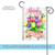 Gray and Pink Spring Tulips Outdoor Double Sided Garden Flag 18" x 12.5"