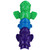 Set of 3 Colorful Tiki Totem Divers Swimming Pool Toys 8"