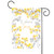 Yellow and Gray Welcome Spring Blossoms Outdoor Garden Flag 18" x 12.5"