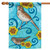 Blue and Brown Song Sparrow Outdoor House Flag 28" x 40"