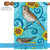 Blue and Brown Song Sparrow Outdoor House Flag 28" x 40"