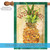 Beige and Green Pineapple Welcome Outdoor House Flag 28" x 40"