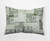 14" x 20" Green and White Patches Rectangular Outdoor Throw Pillow