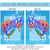 Blue and White Hot Air Balloons Outdoor House Flag 28" x 40"