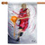 Red and Orange Basketballer Outdoor House Flag 28" x 40"