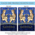 Blue and Gold Gemini Zodiac Outdoor House Flag 40" x 28"