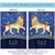 Blue and Gold Leo Zodiac Outdoor House Flag 40" x 28"