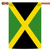 Green and Yellow Jamaica Outdoor House Flag 40" x 28"