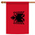 Red and Black Albania Outdoor House Flag 40" x 28"