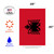 Red and Black Albania Outdoor House Flag 40" x 28"