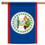 Blue and White Belize Outdoor House Flag 40" x 28"