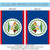 Blue and White Belize Outdoor House Flag 40" x 28"