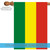 Green and Yellow Bolivia Outdoor House Flag 40" x 28"