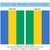 Green and Blue Gabon Outdoor House Flag 40" x 28"