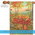 Red and Orange Harvest Wheel Barrow Outdoor House Flag 40" x 28"