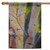 Blue and Red Birch Perch Outdoor House Flag 40" x 28"