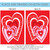 Heart by Heart Valentine's Day Outdoor House Flag 40" x 28"