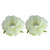 Set of 2 Cream Peonies Floating Artificial Spring Flowers 4.5"
