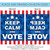 Blue Keep Calm and Vote Outdoor House Flag 40" x 28"