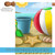 Beige and Blue "Summer" Beach Ball Outdoor House Flag 40" x 28"