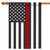 Black and Red Thin Line USA Outdoor House Flag 40" x 28"