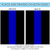Black and Blue Thin Line Outdoor House Flag 40" x 28"