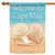 Blue and Beige Conch Shells Cape May Outdoor House Flag 40" x 28"