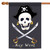 Black and White Swashbuckle Key West Outdoor House Flag 40" x 28"