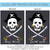 Black and White Swashbuckle Key West Outdoor House Flag 40" x 28"