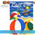 White and Blue Beach Balls Outdoor House Flag 40" x 28"