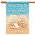 Blue and Beige Conch Shells Jersey Shore Outdoor House Flag 40" x 28"