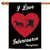 Black and Red "I Love Intercourse Pennsylvania" Outdoor House Flag 40" x 28"