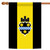 Black and Yellow Pittsburgh City Outdoor House Flag 40" x 28"
