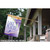 Purple and White Ski Lake Placid Outdoor House Flag 40" x 28"